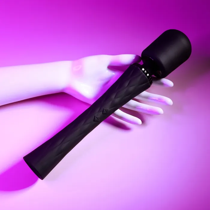 Evolved Novelties Female Sex Toys Playboy Royal Rechargeable Black Silicone Wand Vibrator Evolved Novelties Female Sex Toys Playboy Royal Rechargeable Black Silicone Wand Vibrator