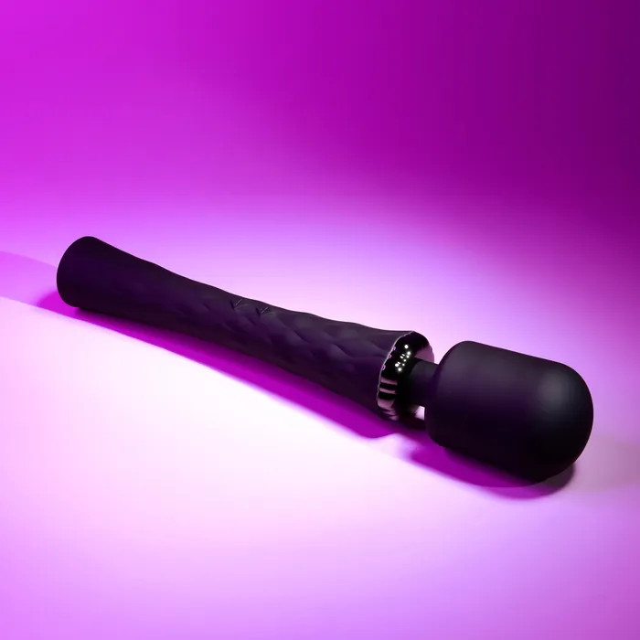 Evolved Novelties Female Sex Toys Playboy Royal Rechargeable Black Silicone Wand Vibrator