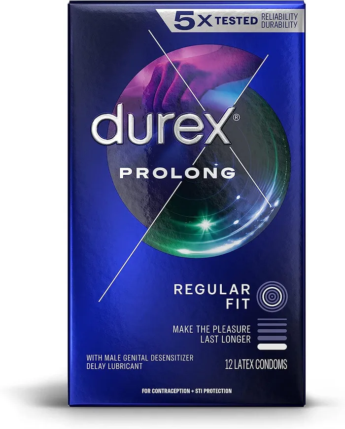 Female Sex Toys Durex Reckitt Benckiser Durex Prolong Condoms 12Pack