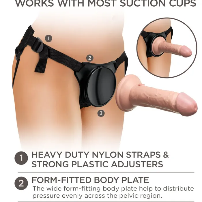 Female Sex Toys King Cock Elite Beginners 6 Inch Silicone Dildo Body Dock Strapon Harness Pipedream Products