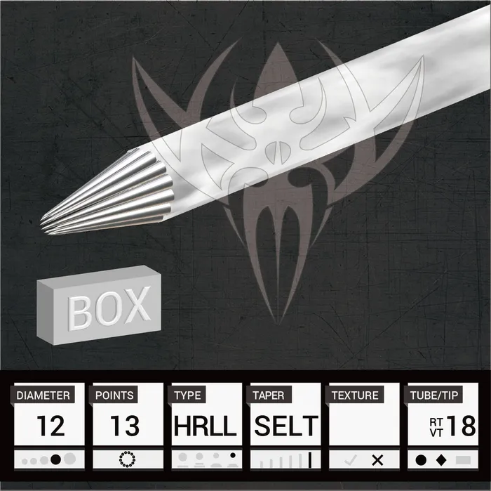 Female Sex Toys Precision Needles 12 Hollow Round Liner 60mm Taper Precision Needles Box of 50 Premade Sterilized Tattoo Needles