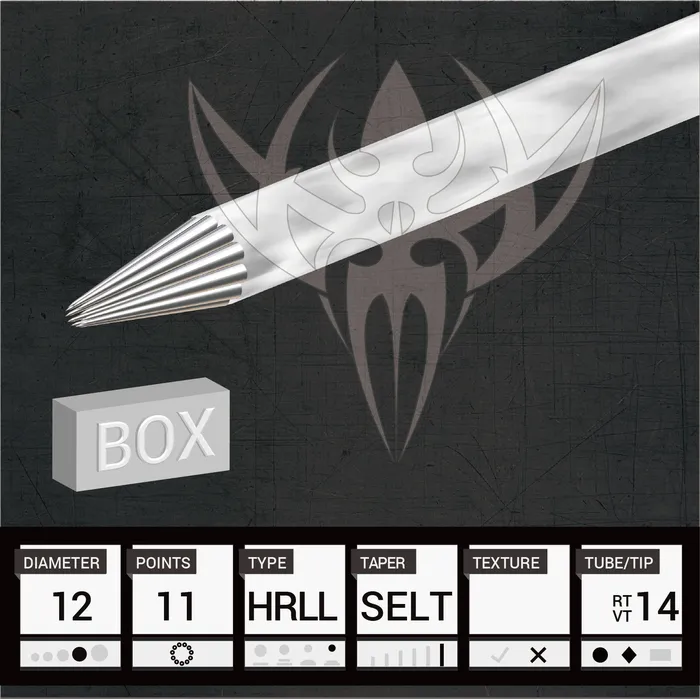 Female Sex Toys Precision Needles 12 Hollow Round Liner 60mm Taper Precision Needles Box of 50 Premade Sterilized Tattoo Needles