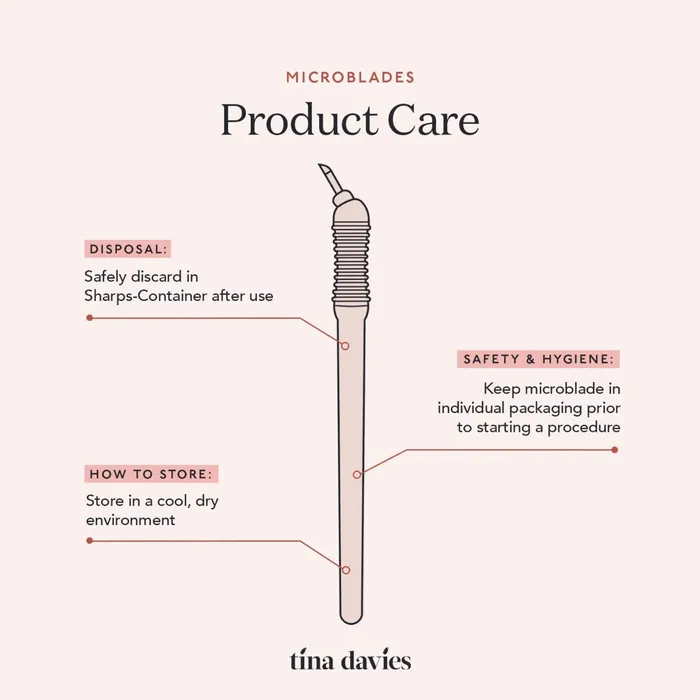 Female Sex Toys Tina Davies NonInk Tina Davies U Needle Microblade Box of 10