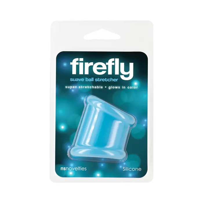 Firefly Suave GlowintheDark Ball Stretcher Blue NS Novelties Dildos
