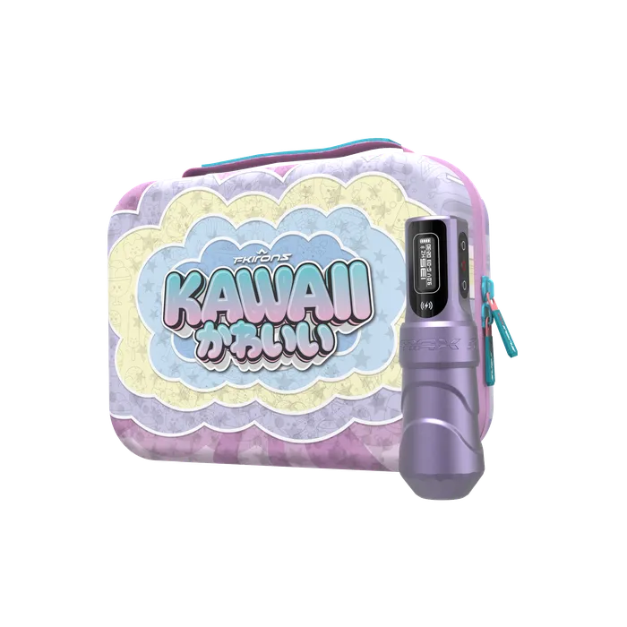 FK Irons Flux Max Tattoo Machine with 2 PowerBolt 20 Special Edition Kawaii Series 40mm Stroke FK Irons Male Sex Toys