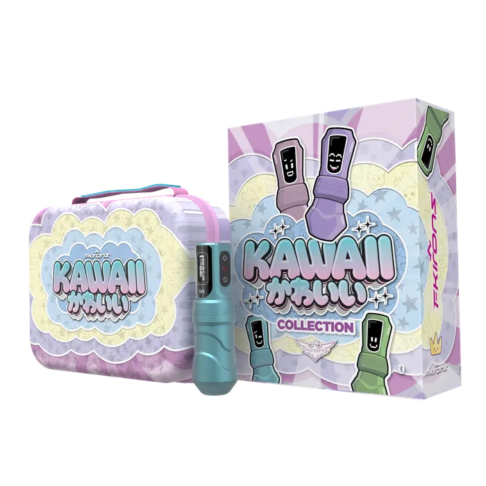 FK Irons Flux Max Tattoo Machine with 2 PowerBolt 20 Special Edition Kawaii Series 40mm Stroke FK Irons Male Sex Toys
