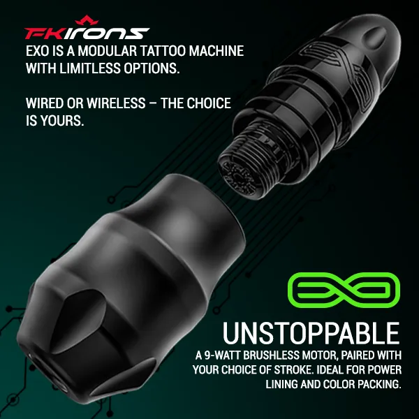FK Irons Vibrators EXO 2 PowerBolts Pick Stroke Length and Color