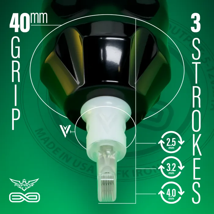 FK Irons Vibrators EXO 2 PowerBolts Pick Stroke Length and Color