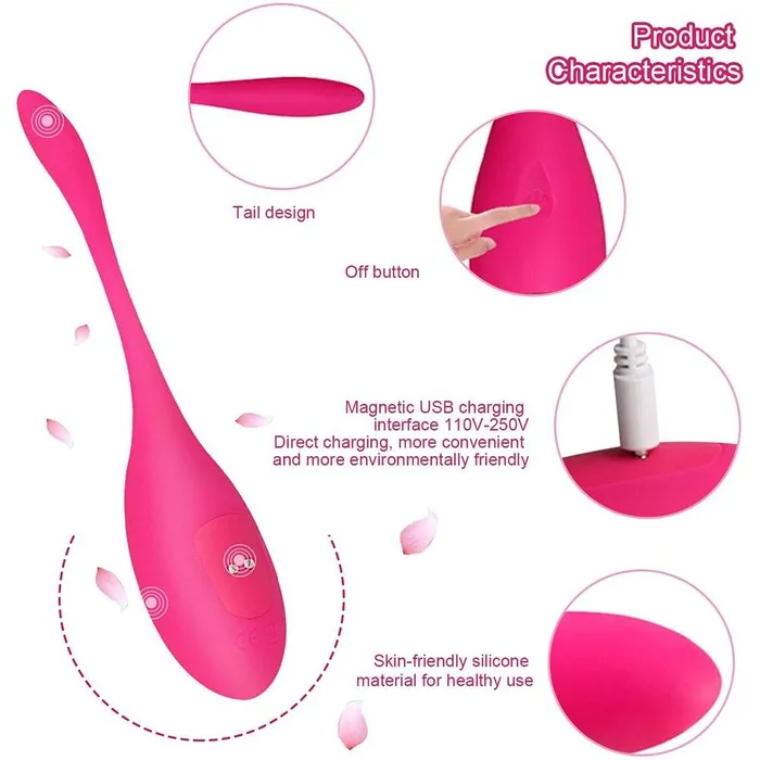 FUNMATES Female Sex Toys Kegel Balls Egg Vibrator for Women Remote Control