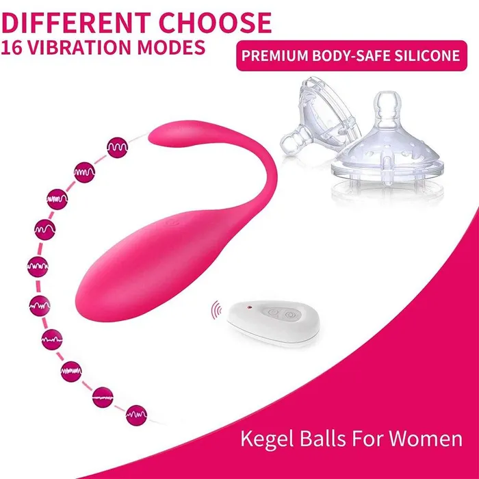 FUNMATES Female Sex Toys Kegel Balls Egg Vibrator for Women Remote Control