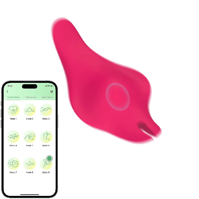 FUNMATES Vibrators Deme Spaceship Wearable Vibrator APP Control9 Function