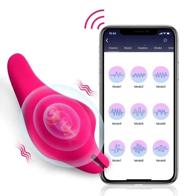 FUNMATES Vibrators Deme Spaceship Wearable Vibrator APP Control9 Function