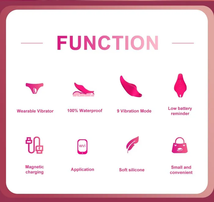 FUNMATES Vibrators Deme Spaceship Wearable Vibrator APP Control9 Function