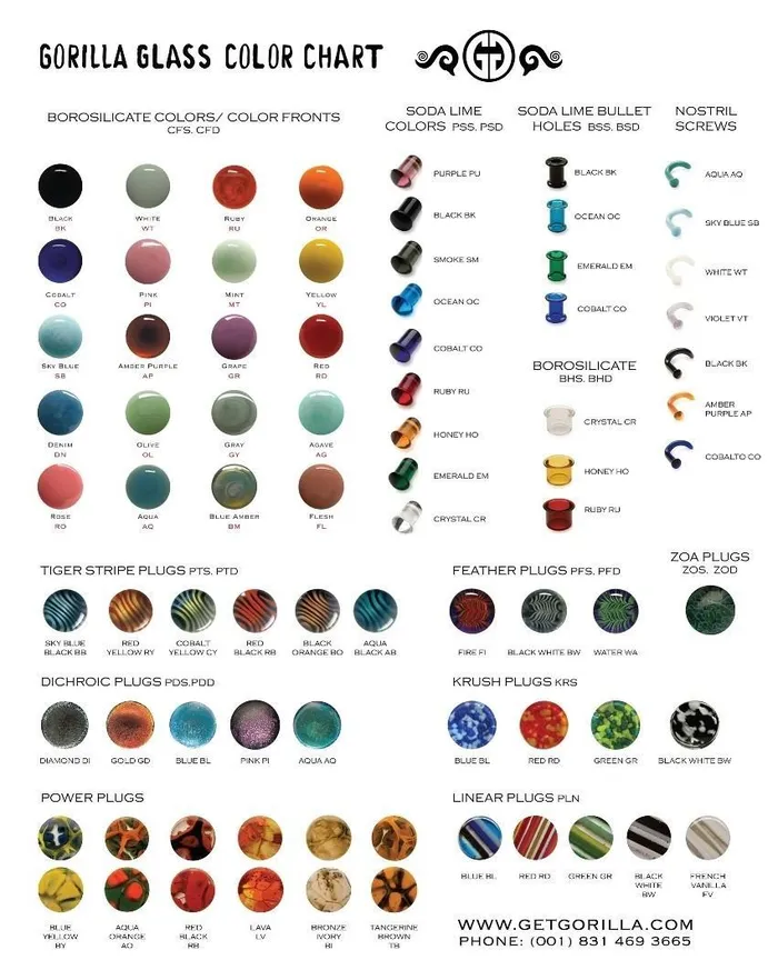 Gorilla Glass Bullet Hole Single Flared Plug Price Per 1 Gorilla Glass Anal