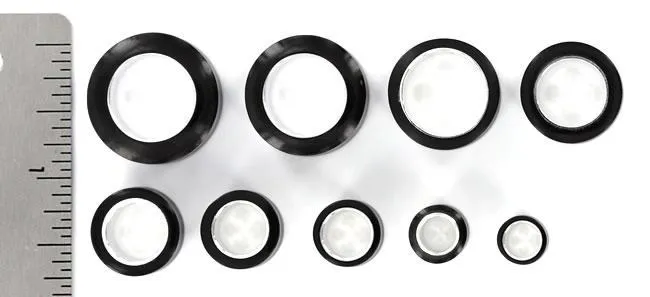 Horn Tunnel with Sterling Silver Interior Organic Plug 8mm24mm Price Per 1 Elementals Organics Anal