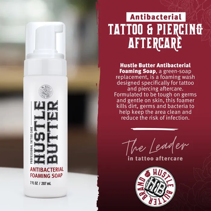 Hustle Butter Female Sex Toys Hustle Bubbles Deluxe Foamer Antimicrobial Soap 7oz Single or Case of 12