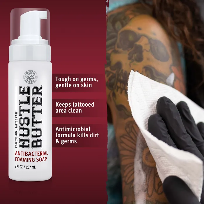 Hustle Butter Female Sex Toys Hustle Bubbles Deluxe Foamer Antimicrobial Soap 7oz Single or Case of 12