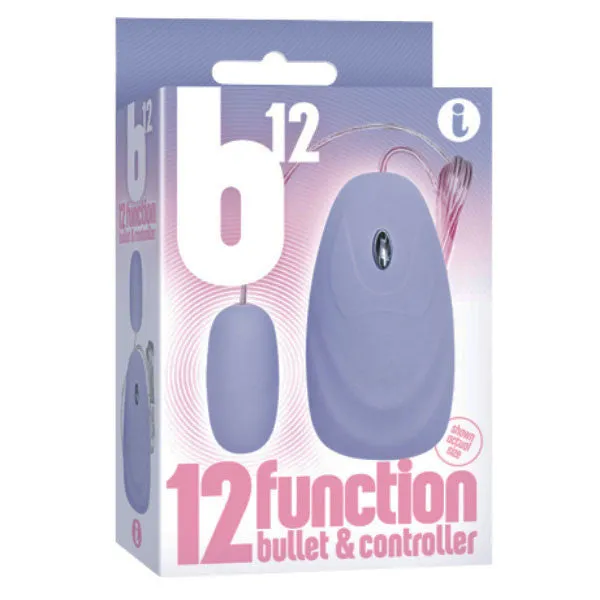 Icon Brands Female Sex Toys B12 Blue 12Function Remote Control Bullet Vibrator Icon Brands Female Sex Toys B12 Blue 12Function Remote Control Bullet Vibrator