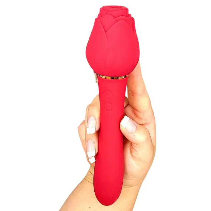 Its the Bomb Vibrators The Suckle Rose Double Ended Vibrating and Sucking Wand