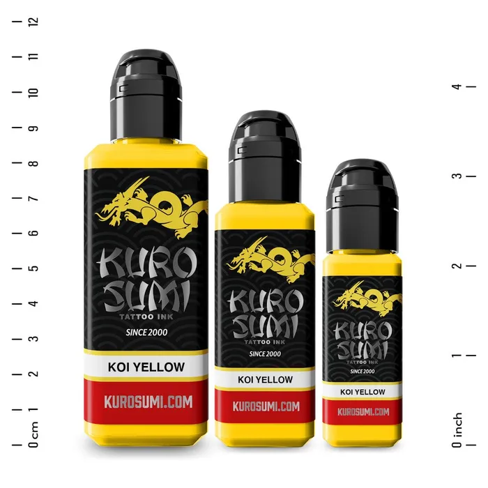 Koi Yellow Kuro Sumi Tattoo Ink Pick Size Kuro Sumi Male Sex Toys
