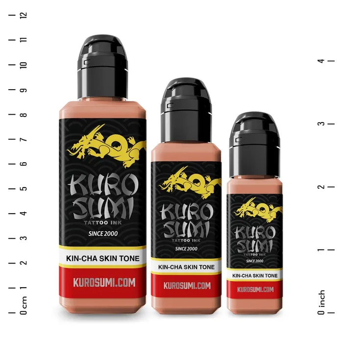 Kuro Sumi Female Sex Toys KinCha Skin Tone Kuro Sumi Tattoo Ink Pick Size