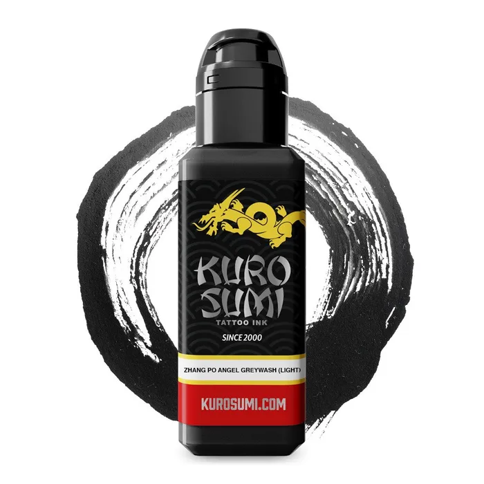 Kuro Sumi Male Sex Toys Zhang Po Angel Greywash Light Kuro Sumi Tattoo Ink Pick Size