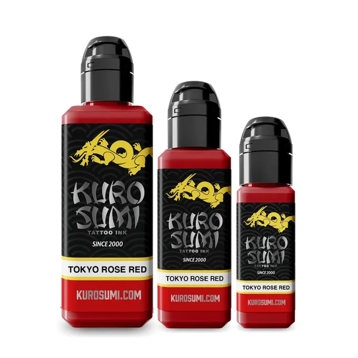 Kuro Sumi Vibrators Tokyo Rose Red Kuro Sumi Tattoo Ink Pick Size