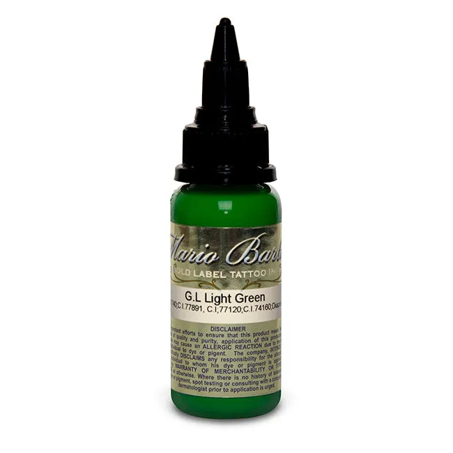 Light Green Mario Barth Gold Label Intenze Tattoo Ink 1oz Bottle Intenze Anal Light Green Mario Barth Gold Label Intenze Tattoo Ink 1oz Bottle Intenze Anal