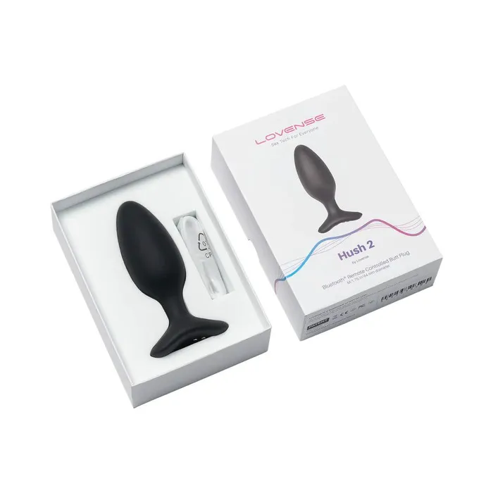 Lovense Hush 2 Bluetooth App Remote Control Vibrating Butt Plug 175 Lovense Anal