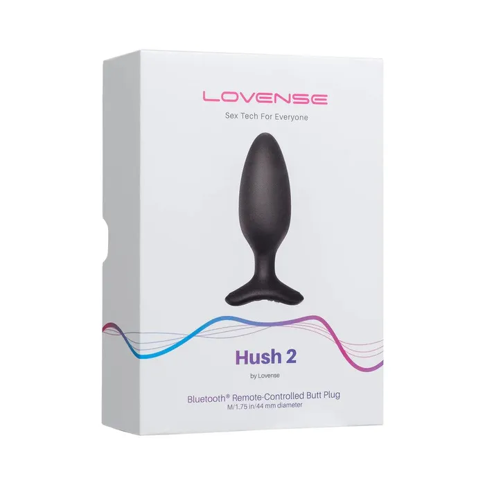 Lovense Hush 2 Bluetooth App Remote Control Vibrating Butt Plug 175 Lovense Anal