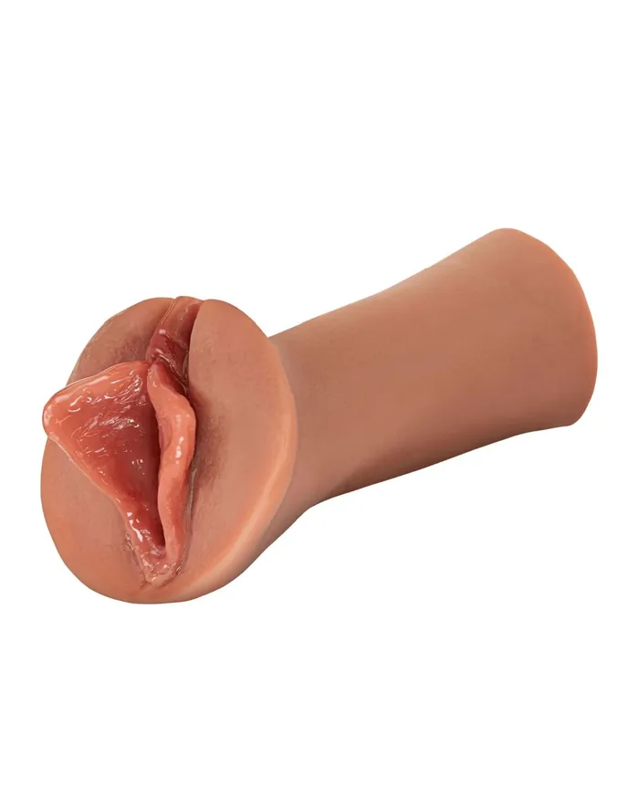 Luscious Lips Wet Pussy Self Lubricating Masturbator Caramel Pipedream Products Male Sex Toys