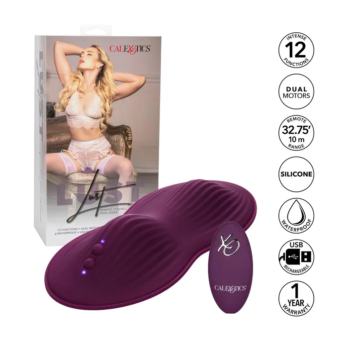 Lust Remote Control Dual Rider 12 Functions Duel Motors Rechargeable California Exotic Novelties Inc Female Sex Toys
