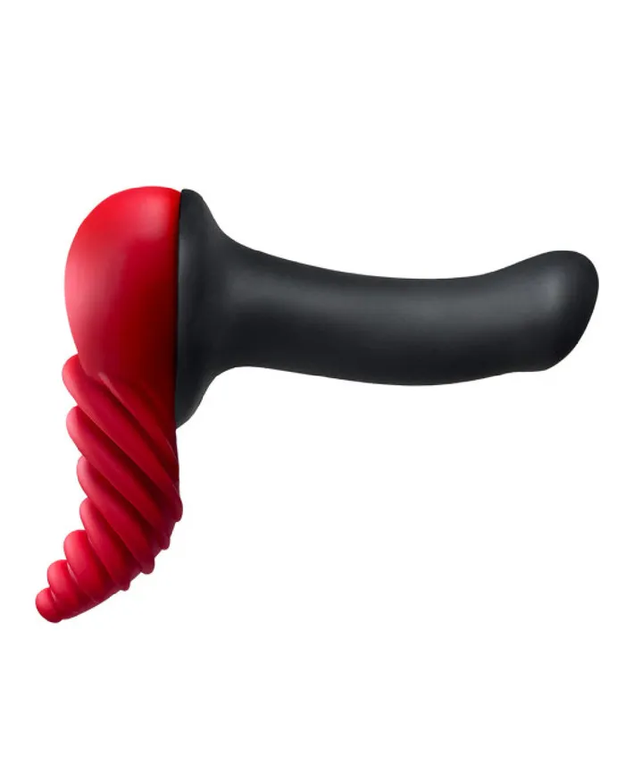 Luvgrind Soft Silicone Stroker Grinder and Dildo Base Red Bananapants Male Sex Toys