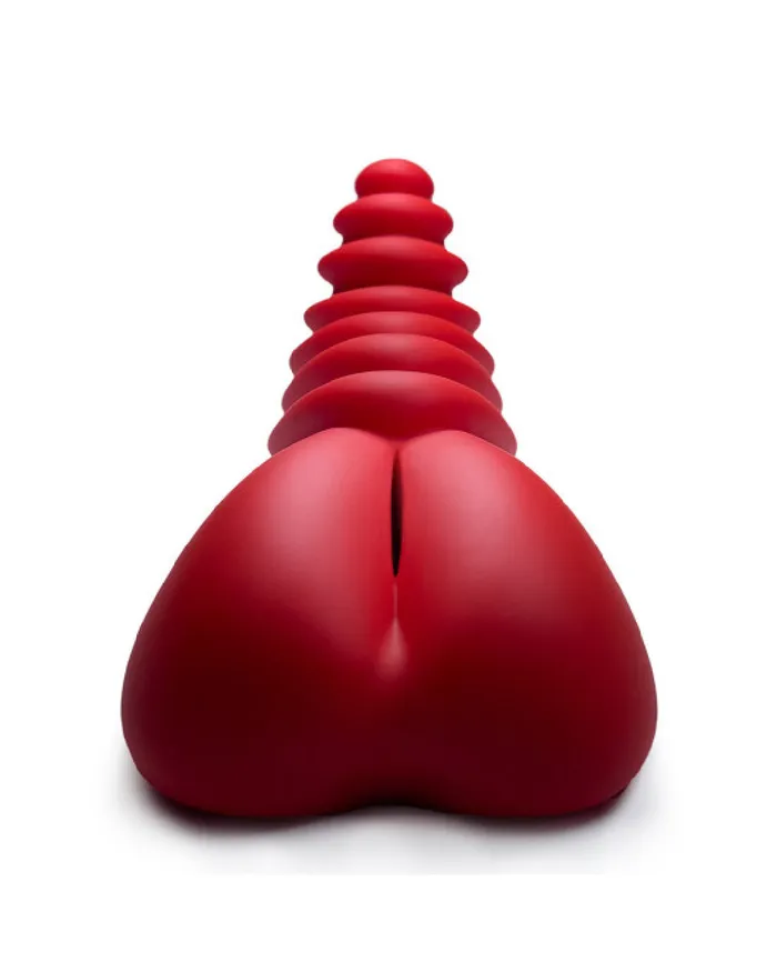 Luvgrind Soft Silicone Stroker Grinder and Dildo Base Red Bananapants Male Sex Toys