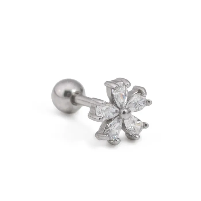 Male Sex Toys 16g Steel Ear Jewelry with CrystalPetaled Blossom Price Per 1 Painful Pleasures Male Sex Toys 16g Steel Ear Jewelry with CrystalPetaled Blossom Price Per 1 Painful Pleasures