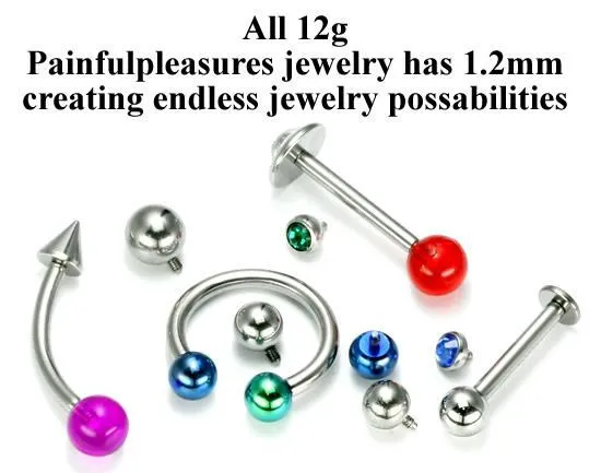 Male Sex Toys Painful Pleasures 12g Internal Steel Circular Barbell Price Per 1