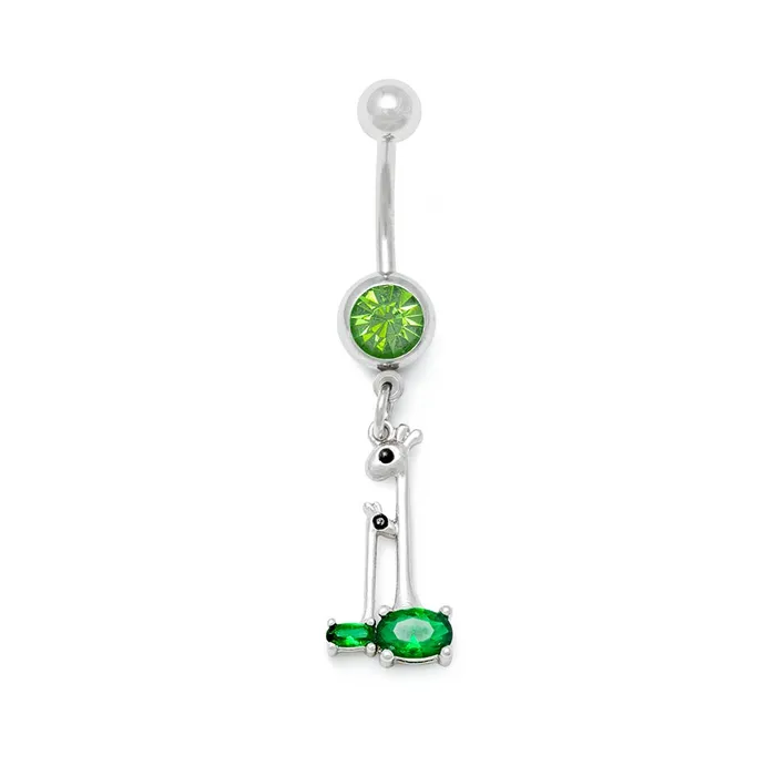 Male Sex Toys Painful Pleasures 14g 38 Green Jewel Giraffes Dangle Belly Button Ring Male Sex Toys Painful Pleasures 14g 38 Green Jewel Giraffes Dangle Belly Button Ring