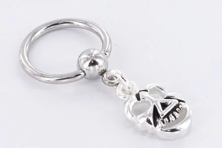 Male Sex Toys Painful Pleasures 14g Brainpan Captive Ring