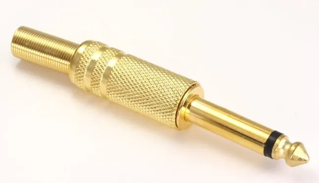 Male Sex Toys Precision Deluxe Gold Plated 14 Mono Plug With Knurled Base Tight Cable Strain Relief Male Sex Toys Precision Deluxe Gold Plated 14 Mono Plug With Knurled Base Tight Cable Strain Relief