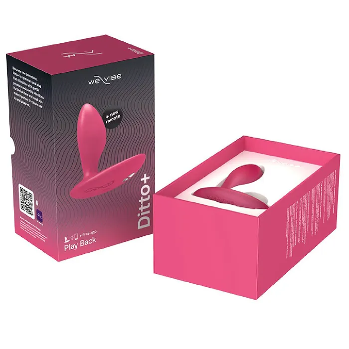 Male Sex Toys WeVibe WeVibe Ditto Vibrating App Controlled Anal Plug Pink
