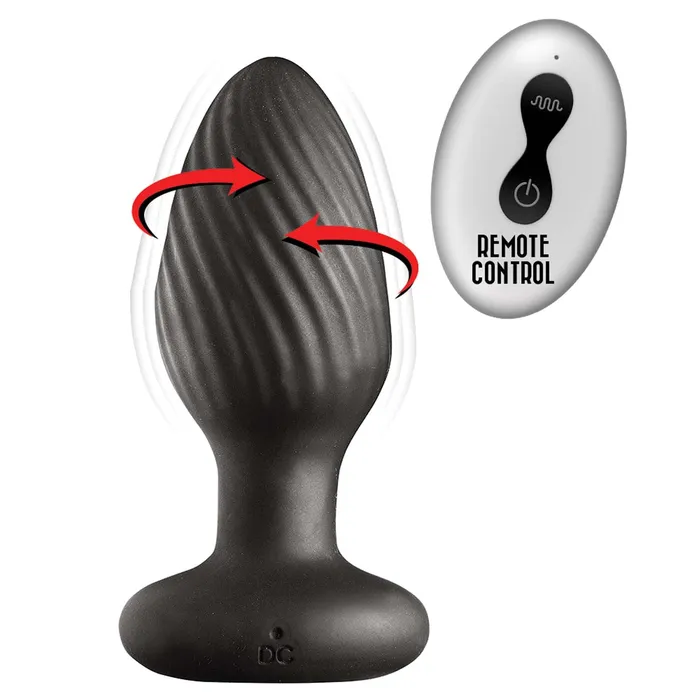 Novelties By Nasswalk Inc Anal ASSSATION Remote Vibrating Rotating Anal Plug Black