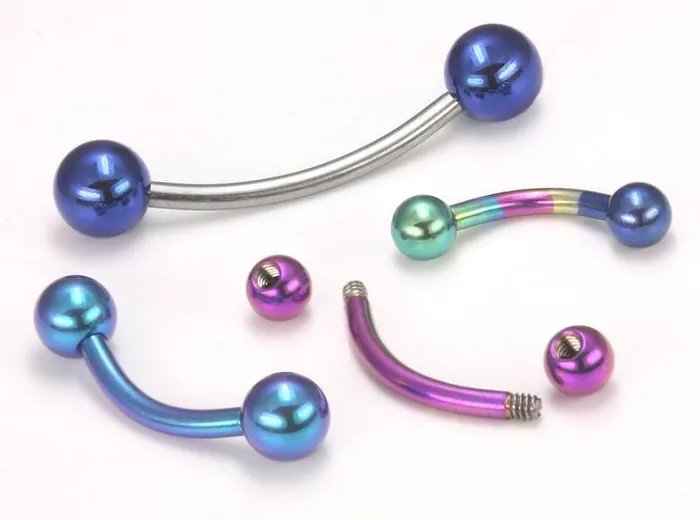 Painful Pleasures 18g Titanium Bent Barbell Top Grade Titanium Eyebrow Rook Tragus Jewelry Vibrators