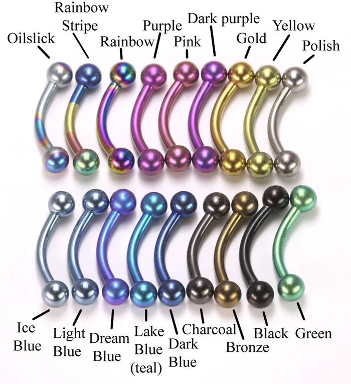 Painful Pleasures 18g Titanium Bent Barbell Top Grade Titanium Eyebrow Rook Tragus Jewelry Vibrators
