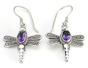 Painful Pleasures Anal Dragonfly French Hook Bali Sterling Silver Earrings Painful Pleasures Anal Dragonfly French Hook Bali Sterling Silver Earrings