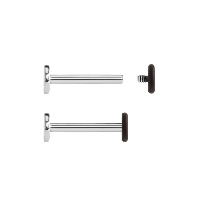 Painful Pleasures Dildos 14g 12g Internally Threaded Skin Tone Disc Top Price Per 1