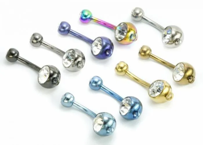 Painful Pleasures Dildos 14g Externally Threaded Titanium Navel Barbell w Jeweled Balls Hoop Price Per 1 Painful Pleasures Dildos 14g Externally Threaded Titanium Navel Barbell w Jeweled Balls Hoop Price Per 1
