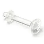 Painful Pleasures Dildos 14g Hard Plastic Acrylic Labret Retainer Lip Hide em