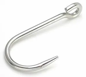 Painful Pleasures Dildos 4mm 6ga Thick Stainless Steel Hook Price Per 1
