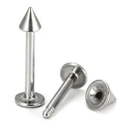 Painful Pleasures Female Sex Toys 18g MICRO CONE LABRET Body Jewelry
