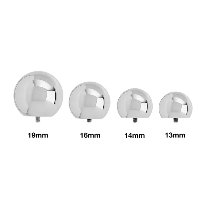 Painful Pleasures Male Sex Toys 00g Internally Threaded CounterSunk Steel Ball Price Per 1